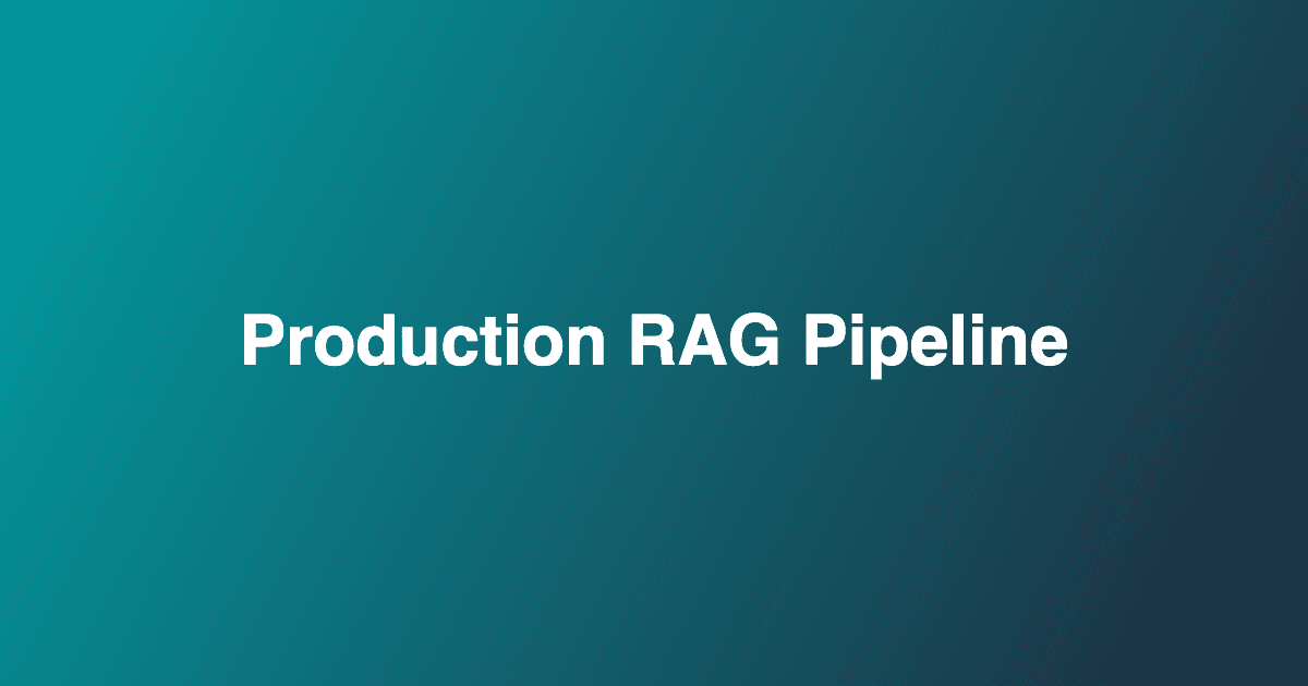 How We Built a Production RAG Pipeline at Nidavellirs